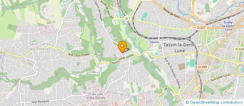 localisation de l'entreprise DOMOA IMMOBILIER à TASSIN-LA-DEMI-LUNE