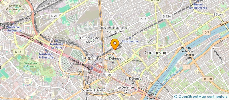 localisation de l'entreprise DOMOCIAL à COURBEVOIE