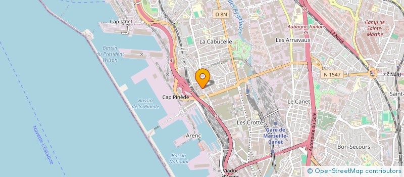 localisation de l'entreprise DOMOCLIMATISATION à MARSEILLE