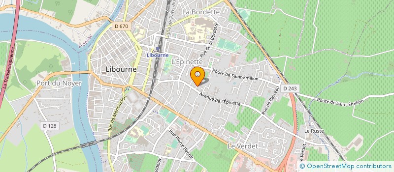 localisation de l'entreprise DOMOFRANCETK  LIBOURNE