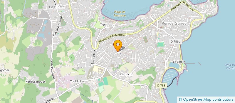 localisation de l'entreprise DOMOKER à PERROS-GUIREC