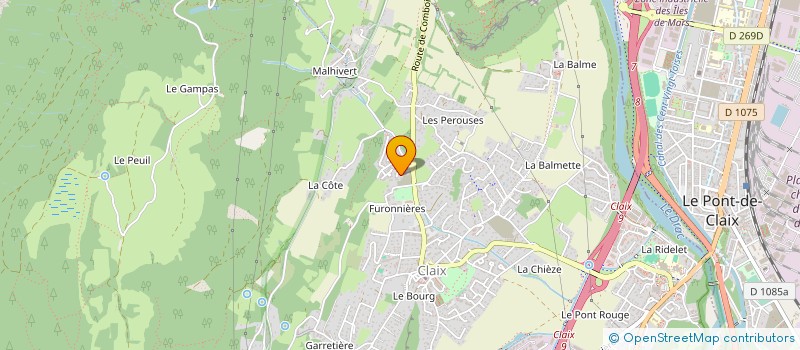 localisation de l'entreprise DOMOLIGHT  CLAIX