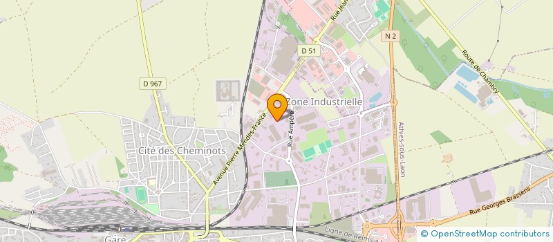 localisation de l'entreprise DOMOLUSIS  LAON
