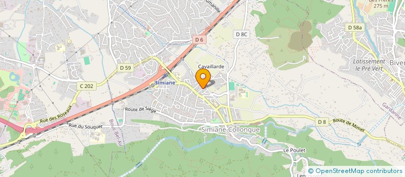 localisation de l'entreprise DOMONIAL  SIMIANE-COLLONGUE