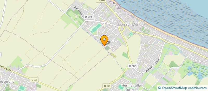 localisation de l'entreprise DOMOPLAC à LION-SUR-MER