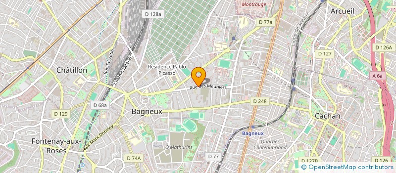localisation de l'entreprise DOMOPROTEC à BAGNEUX