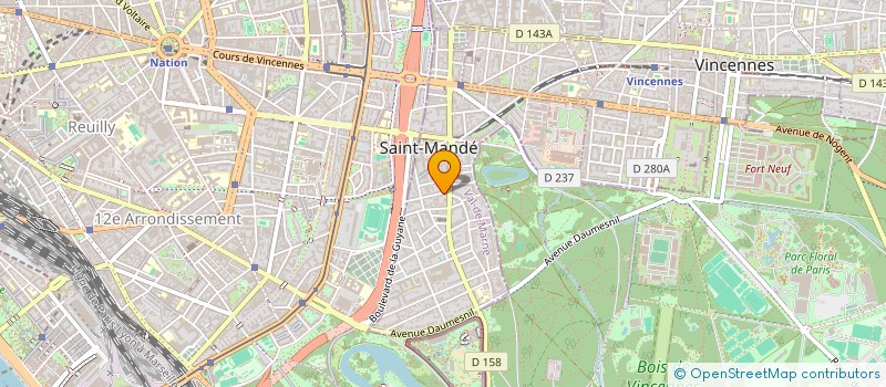 localisation de l'entreprise DOMORUM à SAINT-MANDE