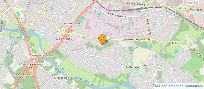 localisation de l'entreprise DOMOS BATIMENT à VERTOU