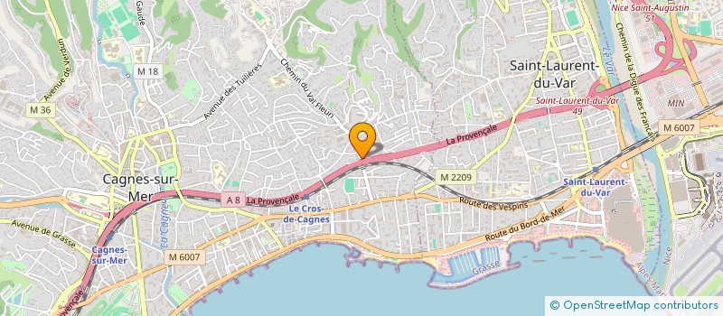localisation de l'entreprise DOMOSERVICES INSTAL MIDI RHONE ALPES  CAGNES-SUR-MER