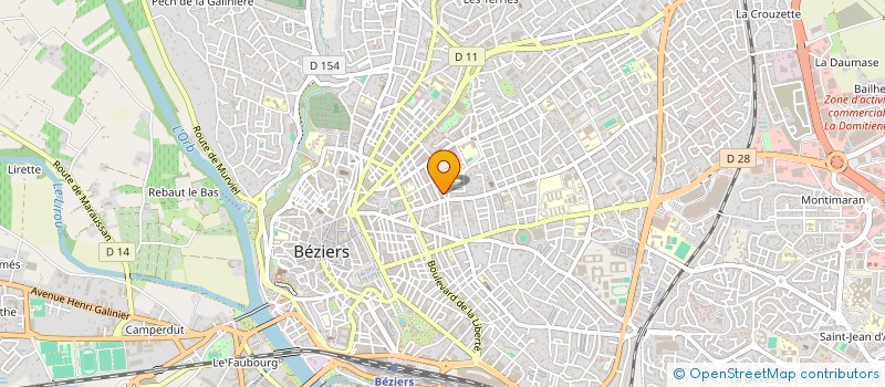 localisation de l'entreprise DOMOTECH FERMETURES à BEZIERS