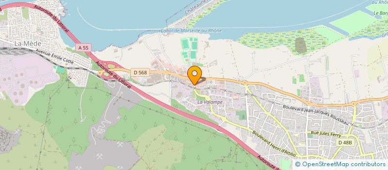 localisation de l'entreprise DOMOTELEC SECURITE à CHATEAUNEUF-LES-MARTIGUES