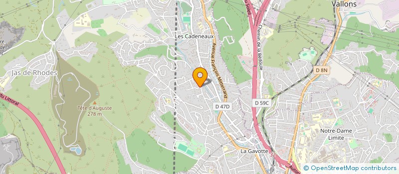 localisation de l'entreprise DOMOTIC ELECTRICITE INNOVANTE à LES PENNES-MIRABEAU