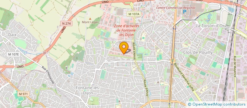 localisation de l'entreprise DOMOTIK HABITAT à FONTAINE-LES-DIJON