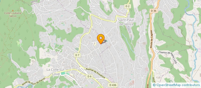 localisation de l'entreprise DOMOTIQUE ET HABITAT à LA COLLE-SUR-LOUP