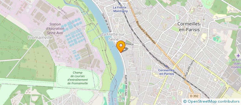 localisation de l'entreprise DOMPAT  LA FRETTE-SUR-SEINE