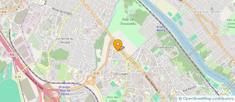 localisation de l'entreprise DOMPERSOW à EVRY-COURCOURONNES
