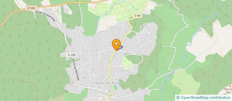 localisation de l'entreprise DOMPEYRE IMMOBILIER à NANS-LES-PINS
