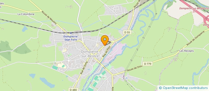 localisation de l'entreprise DOMPIERRE COMMERCE à DOMPIERRE-SUR-BESBRE