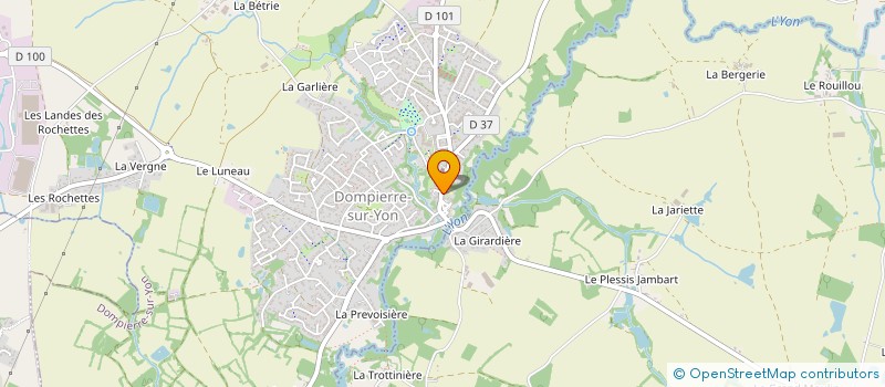 localisation de l'entreprise DOMPIERRE COURSE AVENTURE  DOMPIERRE-SUR-YON