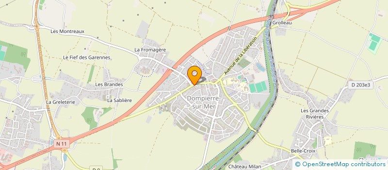 localisation de l'entreprise DOMPIERRE PIZZAS  DOMPIERRE-SUR-MER