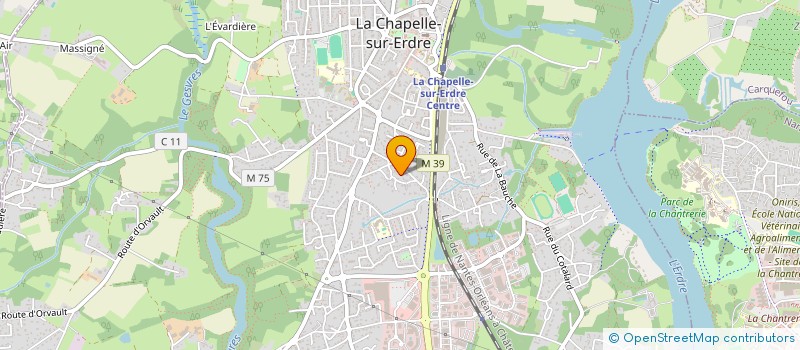 localisation de l'entreprise DOMPROTEC à LA CHAPELLE-SUR-ERDRE