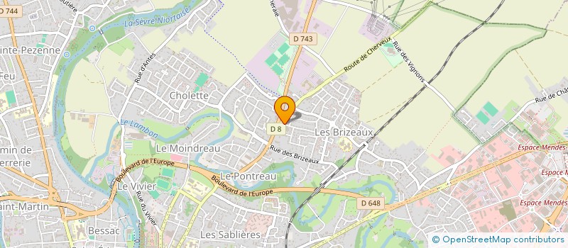 localisation de l'entreprise DOMUS à NIORT