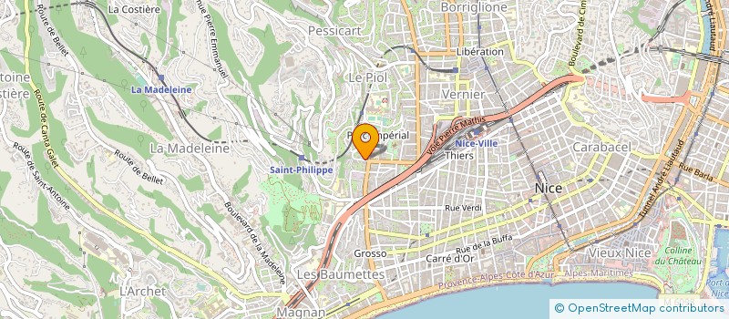 localisation de l'entreprise DOMUS à NICE