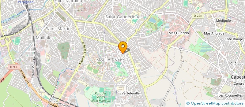 localisation de l'entreprise DOMUS  PERPIGNAN