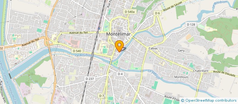 localisation de l'entreprise DOMUS  MONTELIMAR