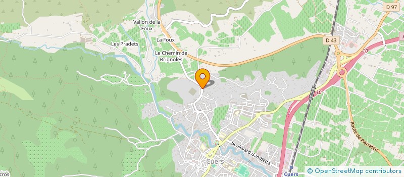 localisation de l'entreprise DOMUS  CUERS