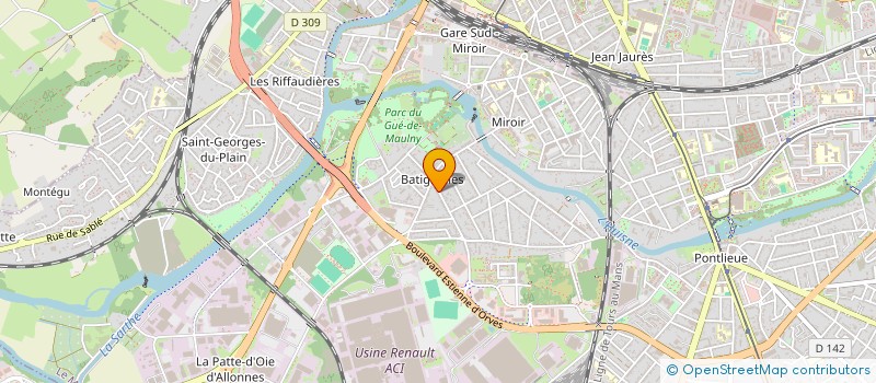 localisation de l'entreprise DOMUS  LE MANS