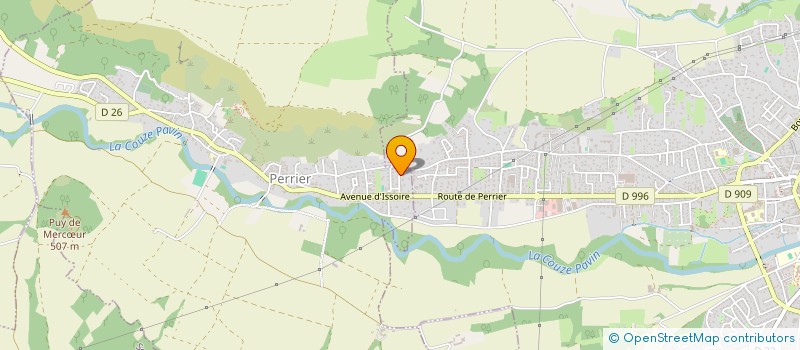 localisation de l'entreprise DOMUS  PERRIER