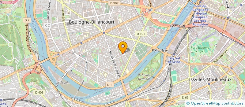 localisation de l'entreprise DOMUS ALBA à BOULOGNE-BILLANCOURT
