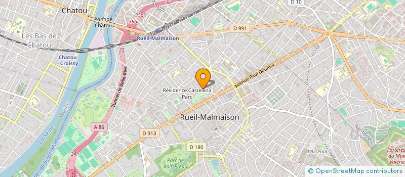 localisation de l'entreprise DOMUS ANGELUS à RUEIL-MALMAISON