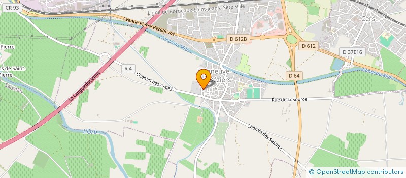 localisation de l'entreprise DOMUS AUREA à VILLENEUVE-LES-BEZIERS