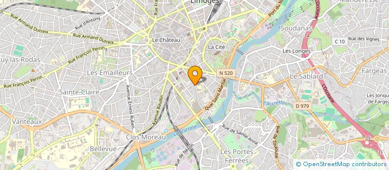 localisation de l'entreprise DOMUS AUREA à LIMOGES