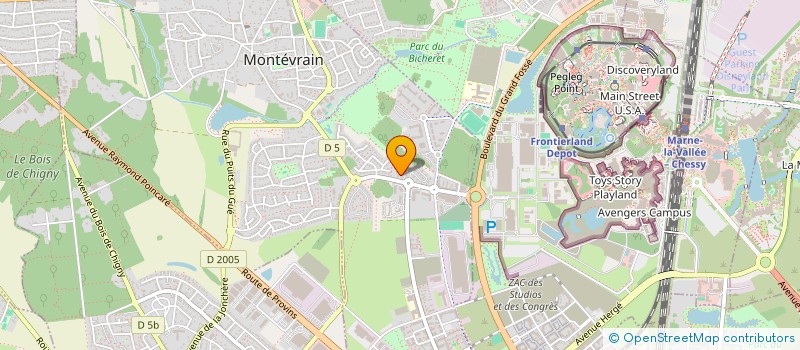 localisation de l'entreprise DOMUS CONSTRUCTION  MONTEVRAIN