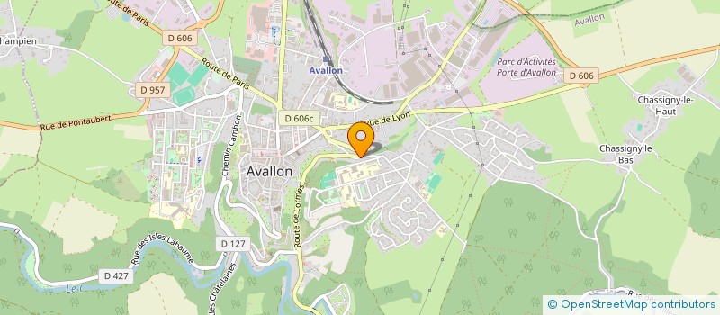 localisation de l'entreprise DOMUS DEVELLOPEMENT  AVALLON