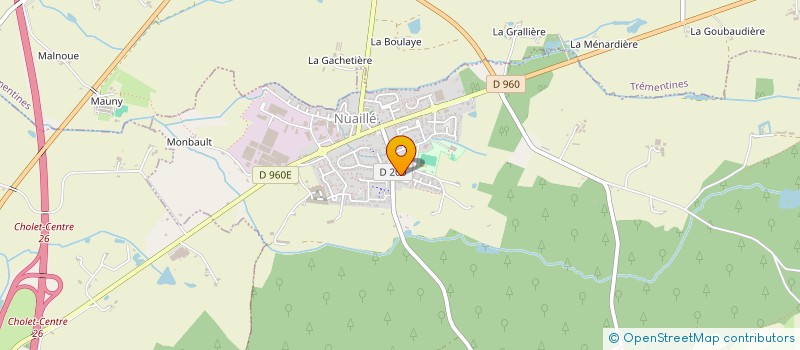 localisation de l'entreprise DOMUS E.T  NUAILLE