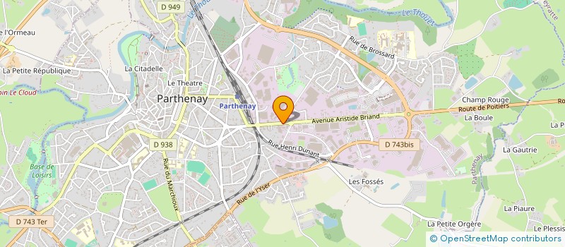 localisation de l'entreprise DOMUS EFFECTUS  PARTHENAY