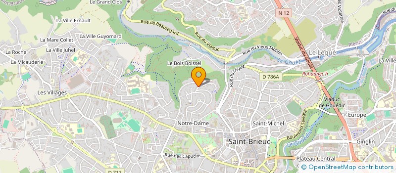 localisation de l'entreprise DOMUS ET GAUDIUM à SAINT-BRIEUC