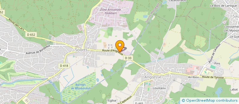 localisation de l'entreprise DOMUS LAFITAU à SOORTS-HOSSEGOR