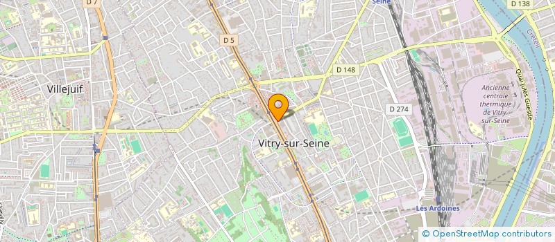 localisation de l'entreprise DOMUS MAGNA à VITRY-SUR-SEINE