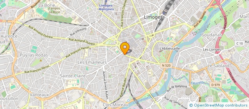 localisation de l'entreprise DOMUS MEDICA à LIMOGES