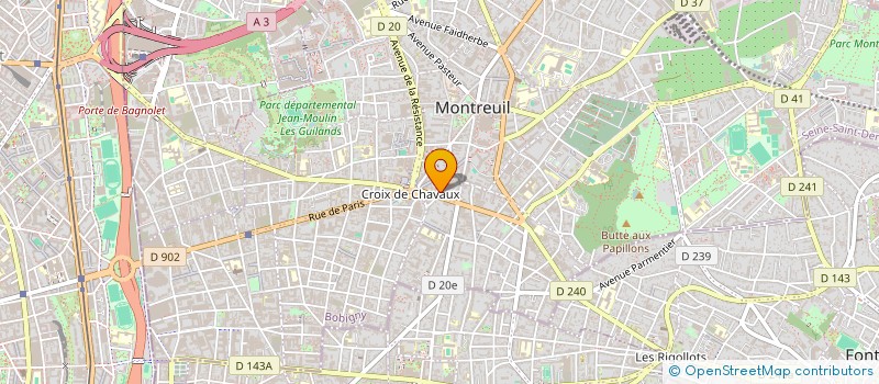 localisation de l'entreprise DOMUS MONTIGNY  MONTREUIL