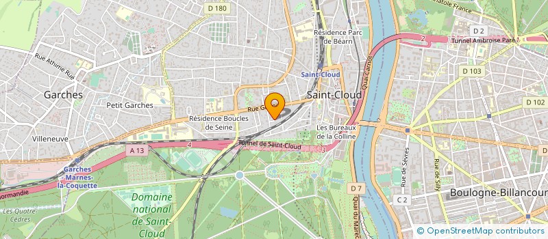 localisation de l'entreprise DOMUS PATRIS CONSEIL à SAINT-CLOUD