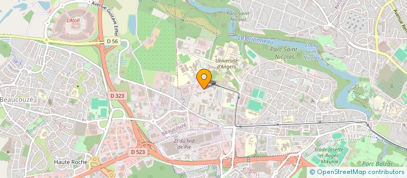 localisation de l'entreprise DOMUS PREVENTION à ANGERS