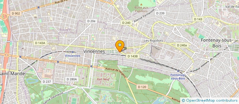 localisation de l'entreprise DOMUS PROTECT à VINCENNES
