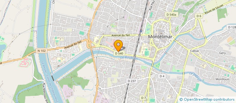 localisation de l'entreprise DOMUS VIVENDI à MONTELIMAR