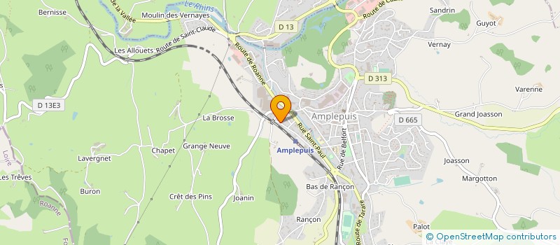 localisation de l'entreprise DOMY CREATIONS  AMPLEPUIS